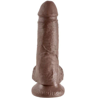 Dildo realistico con testicoli naturali e base con ventosa, King Cock
